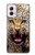 S1932 Blue Eyed Leopard Hülle Schutzhülle Taschen für Motorola Moto G Power 5G (2024)
