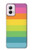 S2363 Rainbow Pattern Hülle Schutzhülle Taschen für Motorola Moto G Power 5G (2024)