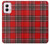 S2374 Tartan Red Pattern Hülle Schutzhülle Taschen für Motorola Moto G Power 5G (2024)