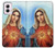 S2420 The Virgin Mary Santa Maria Hülle Schutzhülle Taschen für Motorola Moto G Power 5G (2024)