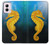 S2444 Seahorse Underwater World Hülle Schutzhülle Taschen für Motorola Moto G Power 5G (2024)