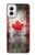 S2490 Canada Maple Leaf Flag Texture Hülle Schutzhülle Taschen für Motorola Moto G Power 5G (2024)