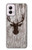 S2505 Reindeer Head Old Wood Texture Graphic Hülle Schutzhülle Taschen für Motorola Moto G Power 5G (2024)