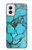 S2685 Aqua Turquoise Gemstone Graphic Printed Hülle Schutzhülle Taschen für Motorola Moto G Power 5G (2024)