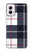S3452 Plaid Fabric Pattern Hülle Schutzhülle Taschen für Motorola Moto G Power 5G (2024)