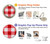 S3535 Red Gingham Hülle Schutzhülle Taschen für Motorola Moto G Power 5G (2024)