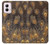 S3691 Gold Peacock Feather Hülle Schutzhülle Taschen für Motorola Moto G Power 5G (2024)