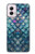 S3809 Mermaid Fish Scale Hülle Schutzhülle Taschen für Motorola Moto G Power 5G (2024)