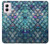 S3809 Mermaid Fish Scale Hülle Schutzhülle Taschen für Motorola Moto G Power 5G (2024)