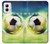 S3844 Glowing Football Soccer Ball Hülle Schutzhülle Taschen für Motorola Moto G Power 5G (2024)