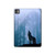 S0935 Wolf Howling in Forest Hülle Schutzhülle Taschen für iPad Pro 11 (2024,2025)