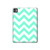 S1723 Mint Chevron Zigzag Hülle Schutzhülle Taschen für iPad Pro 11 (2024,2025)