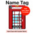 S2059 England British Telephone Box Minimalist Hülle Schutzhülle Taschen für iPad Pro 11 (2024,2025)