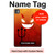 S2454 Red Cute Little Devil Cartoon Hülle Schutzhülle Taschen für iPad Pro 11 (2024,2025)