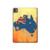S2494 Australia Flag Map Rock Texture Hülle Schutzhülle Taschen für iPad Pro 11 (2024,2025)