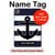 S2758 Anchor Navy Hülle Schutzhülle Taschen für iPad Pro 11 (2024,2025)