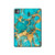 S2906 Aqua Turquoise Stone Hülle Schutzhülle Taschen für iPad Pro 11 (2024)