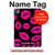 S2933 Pink Lips Kisses on Black Hülle Schutzhülle Taschen für iPad Pro 11 (2024,2025)