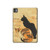 S3229 Vintage Cat Poster Hülle Schutzhülle Taschen für iPad Pro 11 (2024,2025)