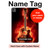S0415 Fire Guitar Burn Hülle Schutzhülle Taschen für iPad Pro 13 (2024,2025)