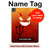 S2454 Red Cute Little Devil Cartoon Hülle Schutzhülle Taschen für iPad Pro 13 (2024,2025), Air 13 2026
