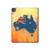 S2494 Australia Flag Map Rock Texture Hülle Schutzhülle Taschen für iPad Pro 13 (2024,2025), Air 13 2026