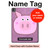 S3269 Pig Cartoon Hülle Schutzhülle Taschen für iPad Pro 13 (2024,2025), Air 13 2026