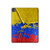 S3306 Colombia Flag Vintage Football Graphic Hülle Schutzhülle Taschen für iPad Pro 13 (2024,2025)
