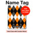 S3421 Black Orange White Argyle Plaid Hülle Schutzhülle Taschen für iPad Pro 13 (2024,2025), Air 13 2026