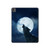 S3693 Grim White Wolf Full Moon Hülle Schutzhülle Taschen für iPad Pro 13 (2024,2025), Air 13 2026
