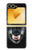 S2823 Black Wolf Blue Eyes Face Hülle Schutzhülle Taschen für Samsung Galaxy Z Flip 6, Flip 7 FE