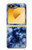 S3439 Fabric Indigo Tie Dye Hülle Schutzhülle Taschen für Samsung Galaxy Z Flip 6, Flip 7 FE