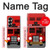 S2058 England British Double Decker Bus Hülle Schutzhülle Taschen für Samsung Galaxy Z Fold 6