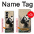 S2210 Panda Fluffy Art Painting Hülle Schutzhülle Taschen für Samsung Galaxy Z Fold 6