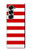 S2364 Red and White Striped Hülle Schutzhülle Taschen für Samsung Galaxy Z Fold 6