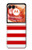 S2364 Red and White Striped Hülle Schutzhülle Taschen für Motorola Razr 50