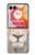 S2399 White Lion Face Hülle Schutzhülle Taschen für Motorola Razr 50 Ultra
