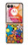 S3281 Colorful Hippie Flowers Pattern Hülle Schutzhülle Taschen für Motorola Razr 50 Ultra