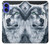 S0123 Grim White Wolf Hülle Schutzhülle Taschen für iPhone 16