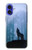 S0935 Wolf Howling in Forest Hülle Schutzhülle Taschen für iPhone 16