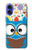 S2521 Cute Nerd Owl Cartoon Hülle Schutzhülle Taschen für iPhone 16