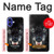 S2823 Black Wolf Blue Eyes Face Hülle Schutzhülle Taschen für iPhone 16