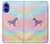 S3203 Rainbow Unicorn Hülle Schutzhülle Taschen für iPhone 16