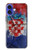 S3313 Croatia Flag Vintage Football Graphic Hülle Schutzhülle Taschen für iPhone 16