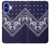 S3357 Navy Blue Bandana Pattern Hülle Schutzhülle Taschen für iPhone 16 S3357 Navy Blue Bandana Pattern Hülle Schutzhülle Taschen für iPhone 16