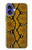 S3365 Yellow Python Skin Graphic Print Hülle Schutzhülle Taschen für iPhone 16