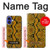 S3365 Yellow Python Skin Graphic Print Hülle Schutzhülle Taschen für iPhone 16