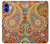 S3402 Floral Paisley Pattern Seamless Hülle Schutzhülle Taschen für iPhone 16