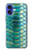 S3414 Green Snake Scale Graphic Print Hülle Schutzhülle Taschen für iPhone 16
