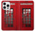 S0058 British Red Telephone Box Hülle Schutzhülle Taschen für iPhone 16 pro